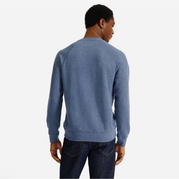 Everlane The Unisex French Terry Crew in Denim Blue Size S - Picture 8 of 8